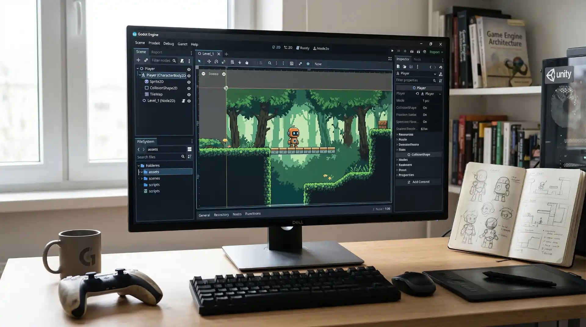 ¿Qué es Godot Engine? El motor de videojuegos gratuito que desafía a Unity
